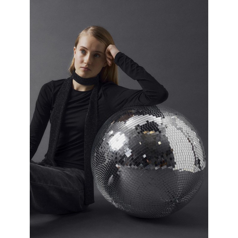 LMTD Dinci Langærmet Kort S Top - Sort