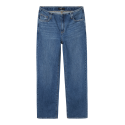 LMTD Kimnolin Lavtaljede Denim Brede Bukser - Medium Blue Denim