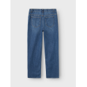 LMTD Kimnolin Lavtaljede Denim Brede Bukser - Medium Blue Denim