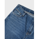 LMTD Kimnolin Lavtaljede Denim Brede Bukser - Medium Blue Denim