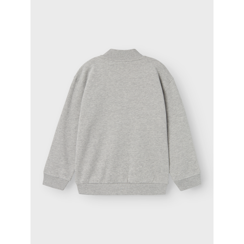 NAME IT Nkmstyn Langærmet Nreg Sweat Bru - Grey Melange