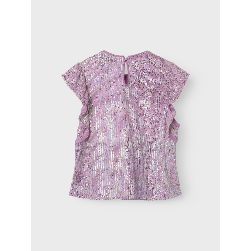 LMTD Rink Cap Sequins Top - Lilac Snow
