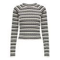 ONLY Tatum Langærmet O-Neck Top Jrs - Sort