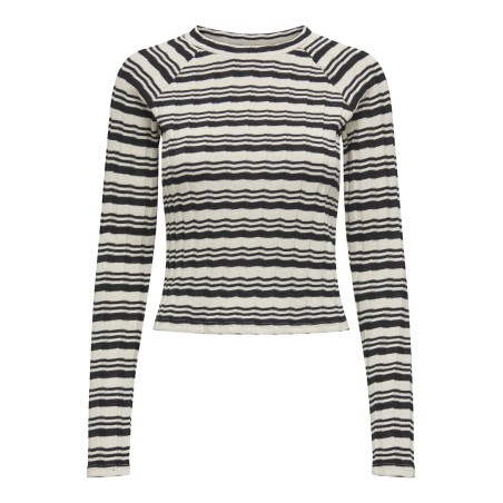 ONLY Tatum Langærmet O-Neck Top Jrs - Sort