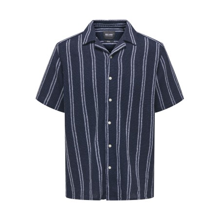 ONLY & SONS Trev Life Skjorte - Dark Navy