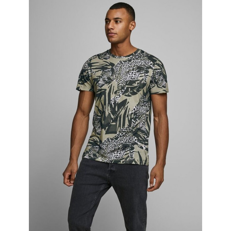 JACK & JONES Benleo Crew Neck T-shirt - Crockery