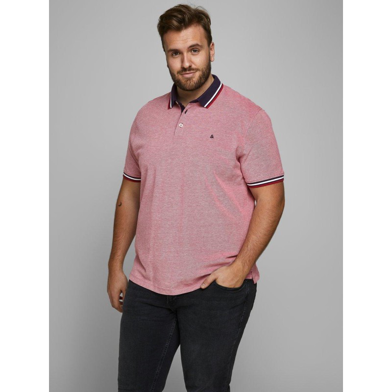 JACK & JONES Plus Paulos Polo - Rio Red
