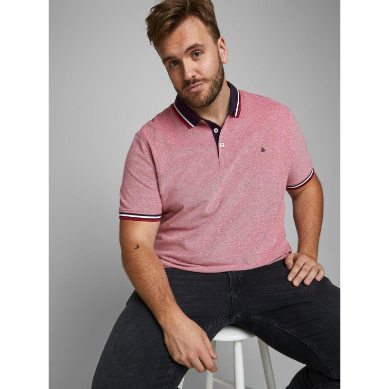 JACK & JONES Plus Paulos Polo - Rio Red