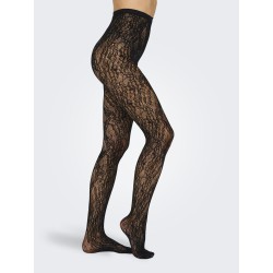 ONLY Esta Flower Tights - Sort