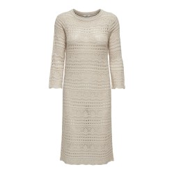 JDY Sun Lay 3/4 Boat Neck Kjole Knt - Sandshell