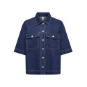 ONLY Belle Denim Skjorte - Dark Blue Denim