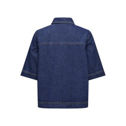 ONLY Belle Denim Skjorte - Dark Blue Denim