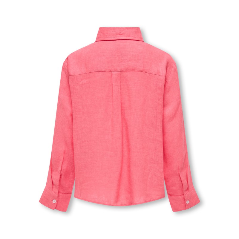 KIDS ONLY Tokyo Langærmet Linen Blend Shirt Pnt - Coral Paradise