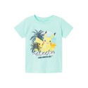 NAME IT Matinis Pokemon Kortærmet Top Box Sky - Yucca
