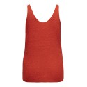 ONLY CARMAKOMA Sunny Sl Rib V-Neck Knt - Fiesta