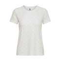 JDY Cathinka S/S Tag Top Jrs - Cloud Dancer