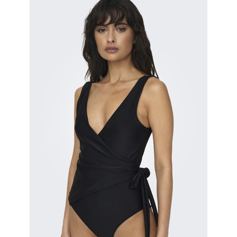 ONLY Julie Wrap Tie Badedragt - Sort