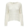 JDY Sun Lay Strik Pullover - Eggnog