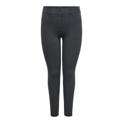 ONLY CARMAKOMA Valerie Rib Legging Jrs - Sort