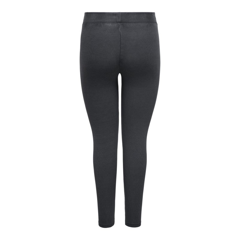 ONLY CARMAKOMA Valerie Rib Legging Jrs - Sort