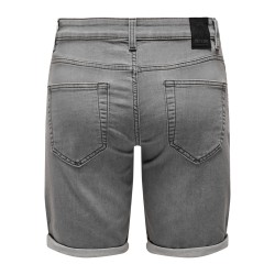 ONLY & SONS Ply Denim Shorts - Grey Denim