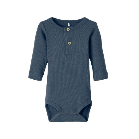 NAME IT Baby Kab L/S Bodystocking - Bering Sea