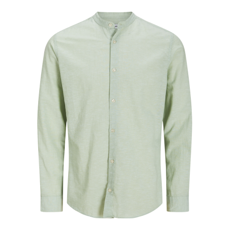 JACK & JONES PLUS Breeze Band Hør Skjorte - Iceberg Green