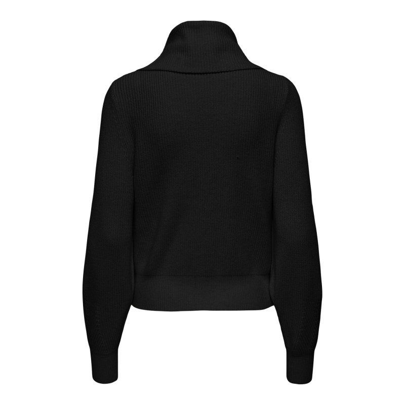 ONLY Fia Langærmet Zip High Neck Cardigan Cc Knt - Sort
