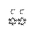 ONLY Jekortærmetabell 2-Pack Metal Earrings Acc - Silver