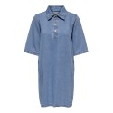 ONLY Gry S/S Denim Kjole - Light Blue Denim