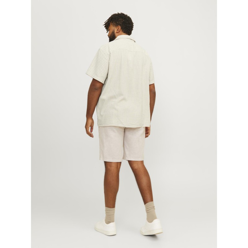 JACK & JONES Jorluke Dobby Check Shirt Kortærmet Pls - Fields Of Rye