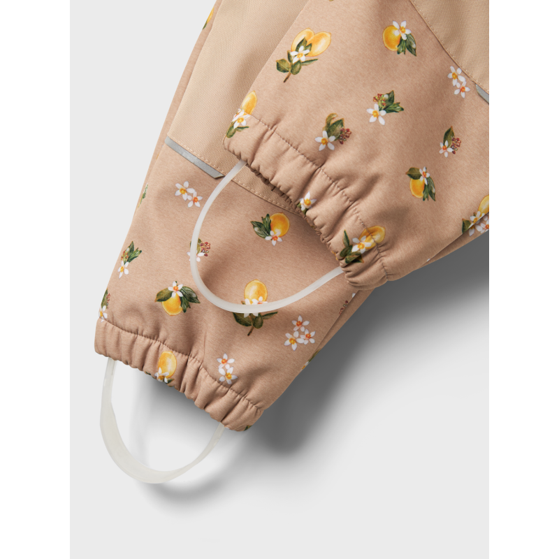 NAME IT Alfa08 Softshell Bib Bukser Aop Fo - Light Taupe