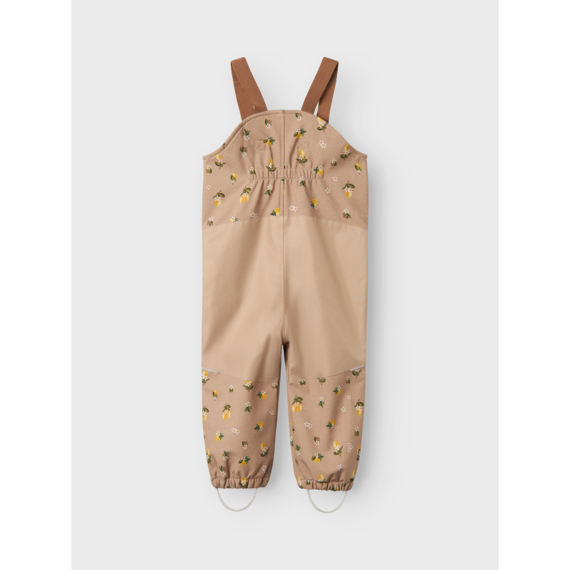 NAME IT Alfa08 Softshell Bib Bukser Aop Fo - Light Taupe