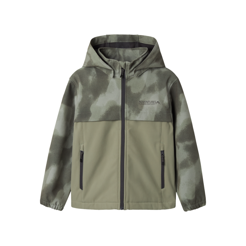 NAME IT KIDS Alfa08 Softshell Jakke - Shadow