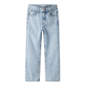 NAME IT Nkfrose Højtaljede Straight Jeans 9222-Be - Light Blue Bleached Denim