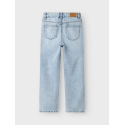 NAME IT Nkfrose Højtaljede Straight Jeans 9222-Be - Light Blue Bleached Denim
