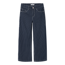 NAME IT Nkfrose Brede Twill Stripe Bukser 6466-Td T - Navy Blazer