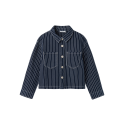 NAME IT Nkfzoe Twill Os Stripe Shirt 6466-Td T - Navy Blazer