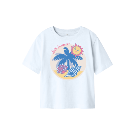NAME IT MINI Jassa T-shirt - Lucent White