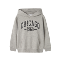NAME IT Nkmteeddy Langærmet Nreg Sweat Wh Bru - Grey Melange