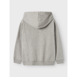 NAME IT Nkmteeddy Langærmet Nreg Sweat Wh Bru - Grey Melange