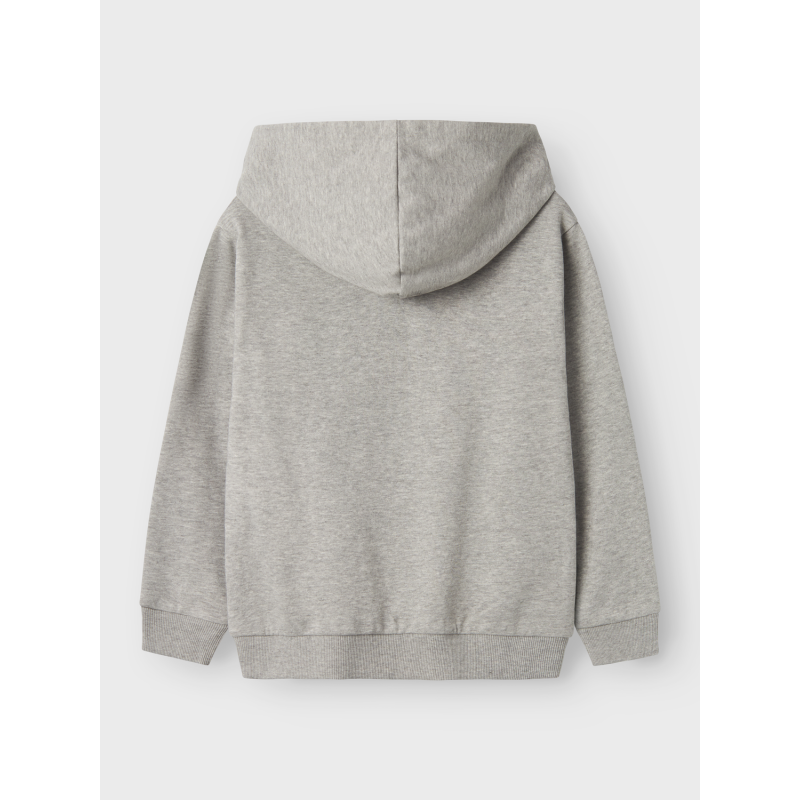 NAME IT Nkmteeddy Langærmet Nreg Sweat Wh Bru - Grey Melange