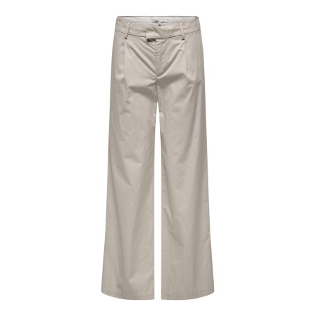 ONLY Carrie Mw Brede Pleat Chino Cc Pnt - Chateau Gray