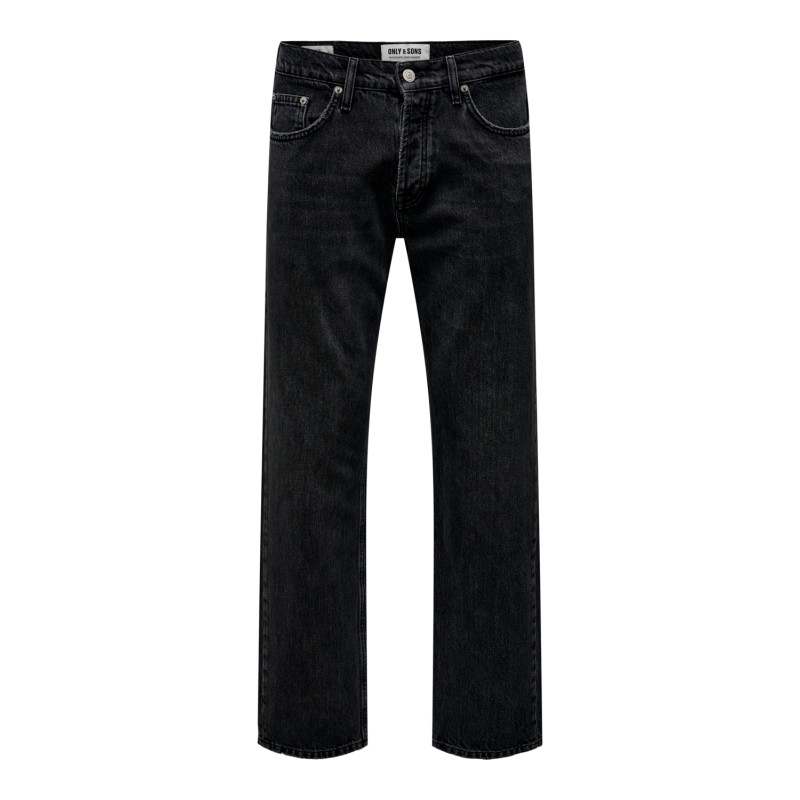 ONLY & SONS Onsedge Straight Black 6985 Tai Denim - Sort Denim