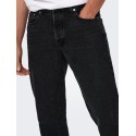 ONLY & SONS Onsedge Straight Black 6985 Tai Denim - Sort Denim