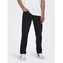 ONLY & SONS Onsedge Straight Black 6985 Tai Denim - Sort Denim