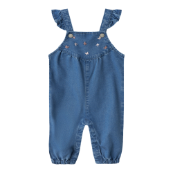 NAME IT Evi Round Denim Overall 1966-Yb B - Medium Blue Denim