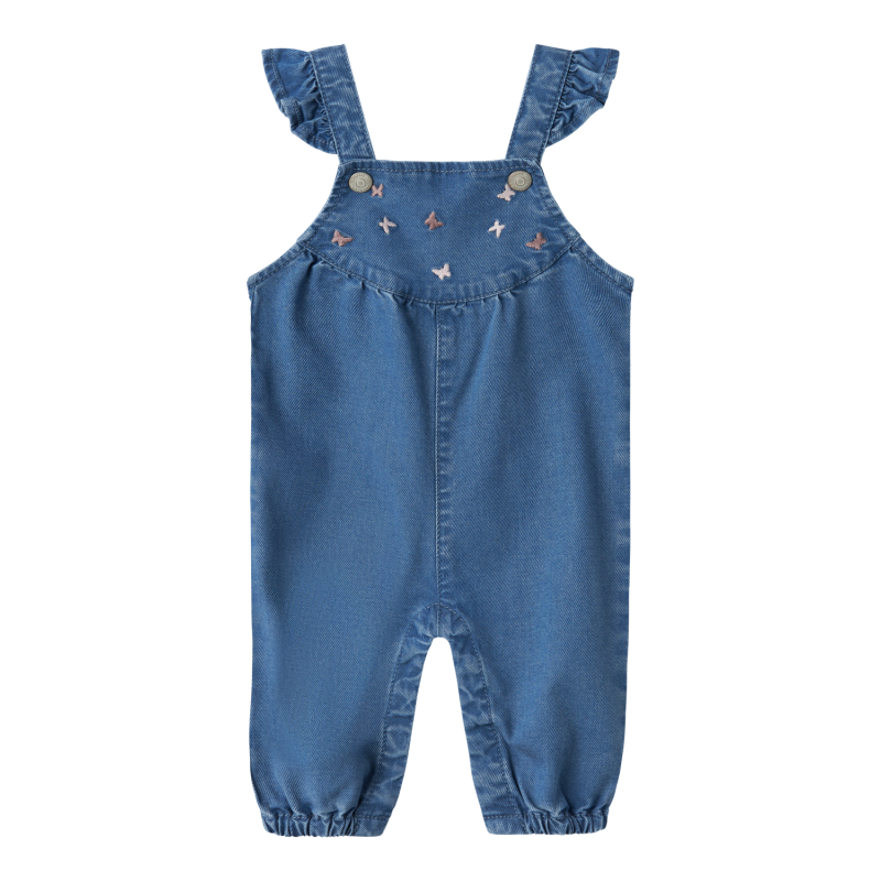 NAME IT Evi Round Denim Overall 1966-Yb B - Medium Blue Denim