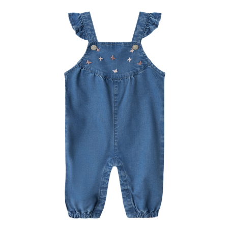NAME IT Evi Round Denim Overall 1966-Yb B - Medium Blue Denim