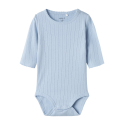 NAME IT Bega Langærmet Body - Subdued Blue